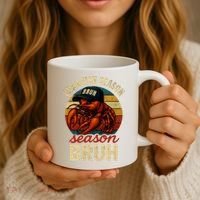 Crawfish Season Bruh Crawfish Seafood Festival Retro Sunset  Coffee Mug thumb 3