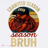 Crawfish Season Bruh Crawfish Seafood Festival Retro Sunset  Women's Hoodie thumb 2