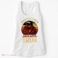 Crawfish Season Bruh Crawfish Seafood Festival Retro Sunset  Women's Tank Top thumb 0
