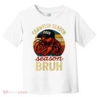 Crawfish Season Bruh Crawfish Seafood Festival Retro Sunset  Toddler T-Shirt thumb 0