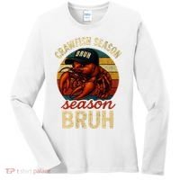 Crawfish Season Bruh Crawfish Seafood Festival Retro Sunset  Women's Long Sleeve Shirt thumb 0