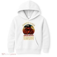 Crawfish Season Bruh Crawfish Seafood Festival Retro Sunset  Kids Hoodie thumb 0