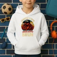 Crawfish Season Bruh Crawfish Seafood Festival Retro Sunset  Kids Hoodie thumb 2