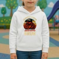 Crawfish Season Bruh Crawfish Seafood Festival Retro Sunset  Kids Hoodie thumb 3