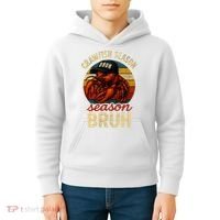 Crawfish Season Bruh Crawfish Seafood Festival Retro Sunset  Kids Hoodie thumb 4