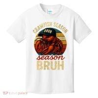 Crawfish Season Bruh Crawfish Seafood Festival Retro Sunset  Kids T-Shirt thumb 0