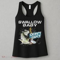 Cute Swallow Baby Dont Spit Striper Bass Fishing Women's Tank Top thumb 3