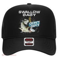 Cute Swallow Baby Dont Spit Striper Bass Fishing Hat thumb 0