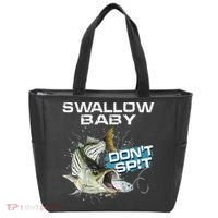 Cute Swallow Baby Dont Spit Striper Bass Fishing Tote Bag thumb 0