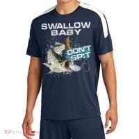 Cute Swallow Baby Dont Spit Striper Bass Fishing Sport-Tek Competitor United Soccer Jersey thumb 0