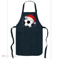 Christmas Soccer Ball Santa Hat Xmas Boys Sport Apron thumb 0