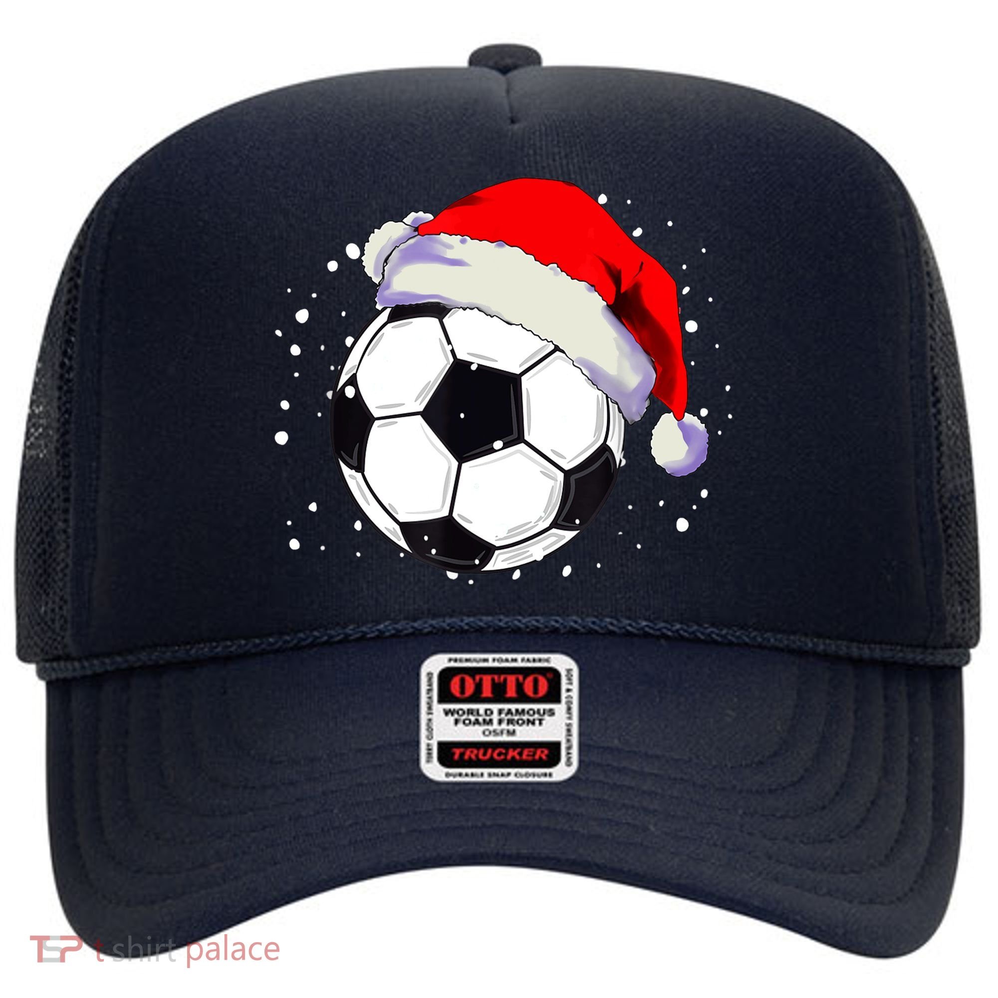 Christmas Soccer Ball Santa Hat Xmas Boys Sport Hat