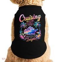 Cruising Side By Side Husband Wife Love Cruise Couple Cruise Doggie Tank thumb 0