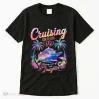 Cruising Side By Side Husband Wife Love Cruise Couple Cruise Tall T-Shirt thumb 0