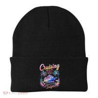 Cruising Side By Side Husband Wife Love Cruise Couple Cruise Beanie thumb 0