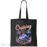 Cruising Side By Side Husband Wife Love Cruise Couple Cruise Tote Bag thumb 0