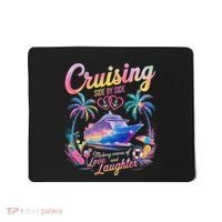 Cruising Side By Side Husband Wife Love Cruise Couple Cruise Mousepad thumb 0
