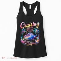Cruising Side By Side Husband Wife Love Cruise Couple Cruise Women's Tank Top thumb 0