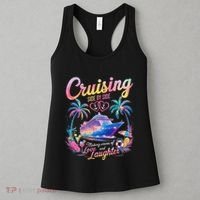 Cruising Side By Side Husband Wife Love Cruise Couple Cruise Women's Tank Top thumb 3