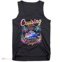 Cruising Side By Side Husband Wife Love Cruise Couple Cruise Tank Top thumb 0