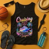 Cruising Side By Side Husband Wife Love Cruise Couple Cruise Tank Top thumb 4
