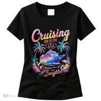 Cruising Side By Side Husband Wife Love Cruise Couple Cruise Women's T-Shirt thumb 0
