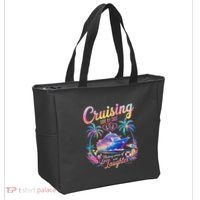 Cruising Side By Side Husband Wife Love Cruise Couple Cruise Tote Bag thumb 2