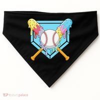 Cool Sport Baseball Home Plate Drip With Sprinkles Drip USA-Made Doggie Bandana thumb 0