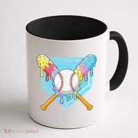Cool Sport Baseball Home Plate Drip With Sprinkles Drip Coffee Mug thumb 1