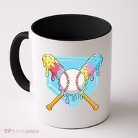 Cool Sport Baseball Home Plate Drip With Sprinkles Drip Coffee Mug thumb 0