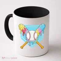 Cool Sport Baseball Home Plate Drip With Sprinkles Drip Coffee Mug thumb 0