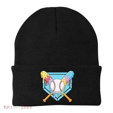 Cool Sport Baseball Home Plate Drip With Sprinkles Drip Beanie