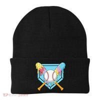 Cool Sport Baseball Home Plate Drip With Sprinkles Drip Beanie thumb 0