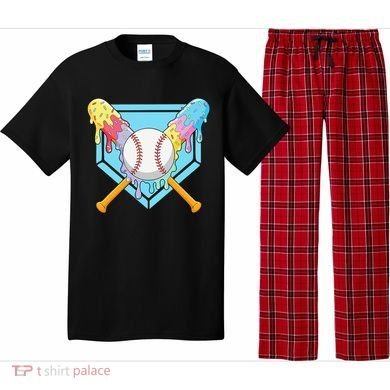 Cool Sport Baseball Home Plate Drip With Sprinkles Drip Pajama Set