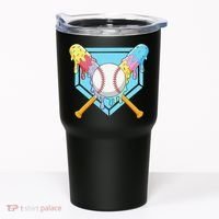 Cool Sport Baseball Home Plate Drip With Sprinkles Drip Tumbler thumb 0