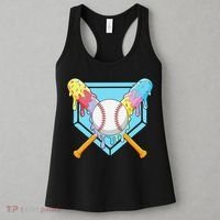 Cool Sport Baseball Home Plate Drip With Sprinkles Drip Women's Tank Top thumb 3