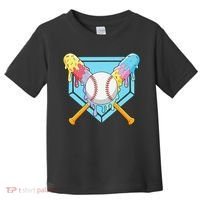 Cool Sport Baseball Home Plate Drip With Sprinkles Drip Toddler T-Shirt thumb 0
