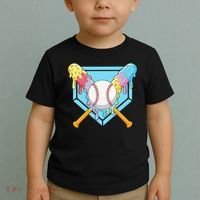 Cool Sport Baseball Home Plate Drip With Sprinkles Drip Toddler T-Shirt thumb 2