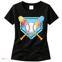 Cool Sport Baseball Home Plate Drip With Sprinkles Drip Women's T-Shirt thumb 0