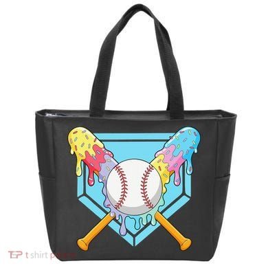 Cool Sport Baseball Home Plate Drip With Sprinkles Drip Tote Bag