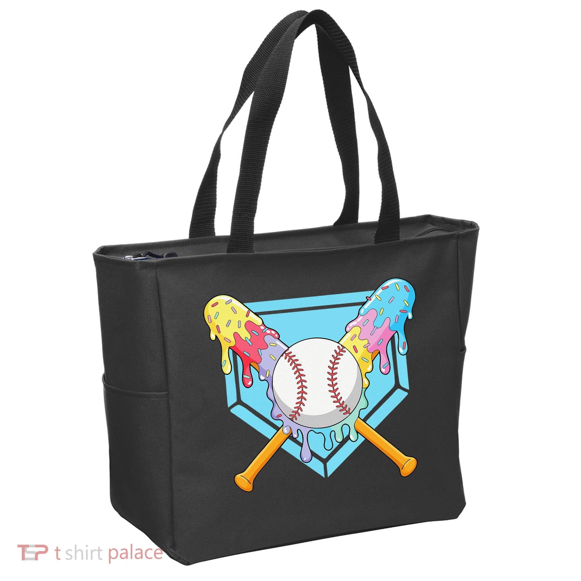 Cool Sport Baseball Home Plate Drip With Sprinkles Drip Tote Bag