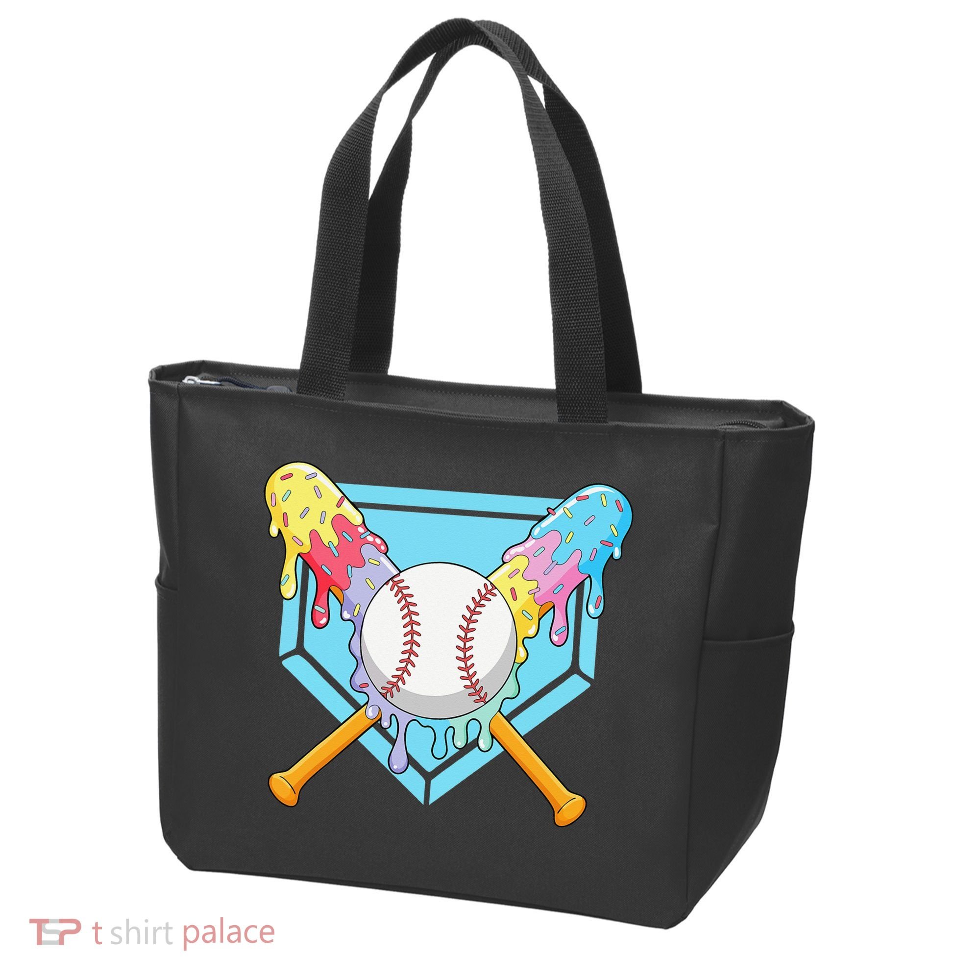 Cool Sport Baseball Home Plate Drip With Sprinkles Drip Tote Bag
