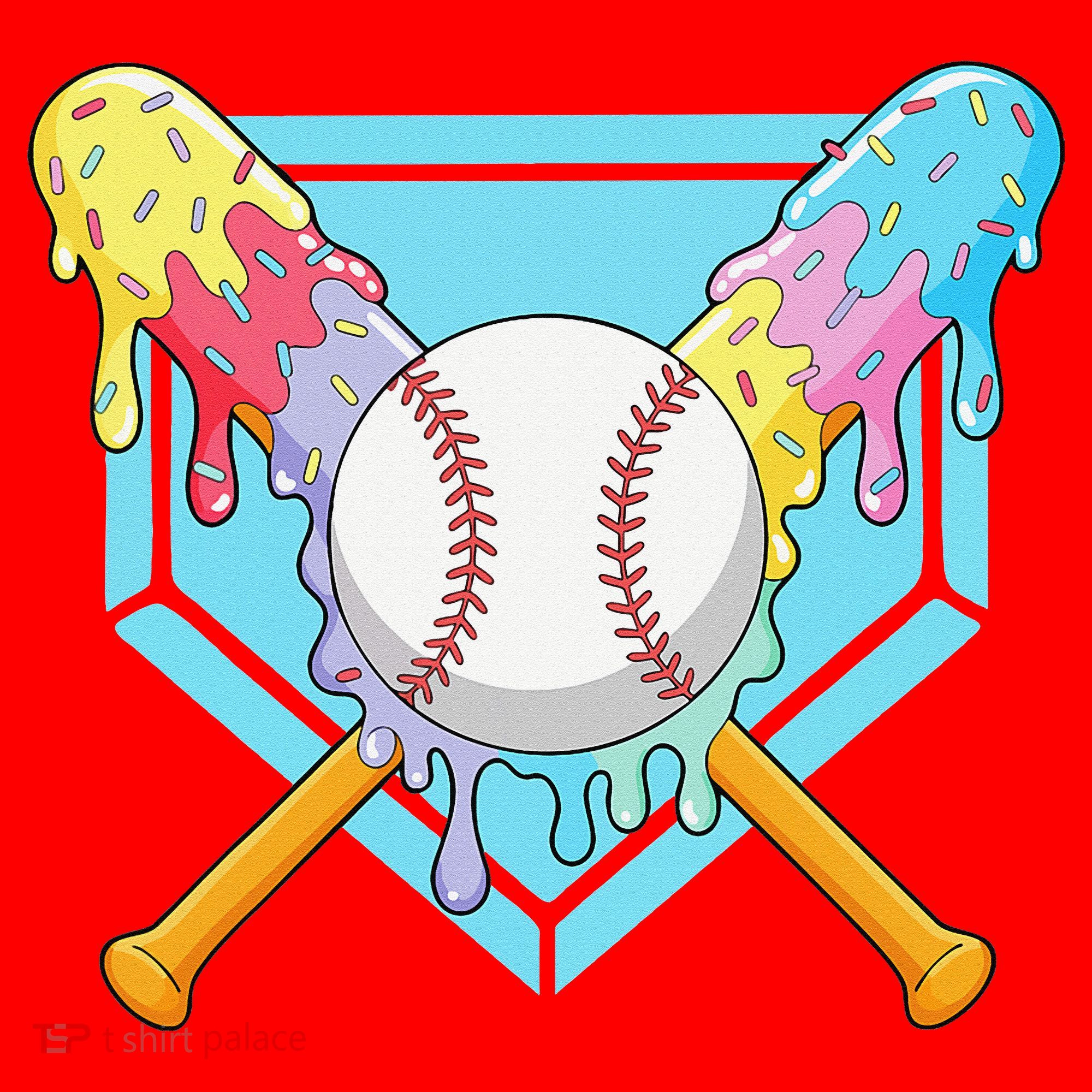 Cool Sport Baseball Home Plate Drip With Sprinkles Drip Santa Hat