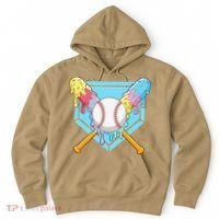 Cool Sport Baseball Home Plate Drip With Sprinkles Drip Hoodie thumb 0