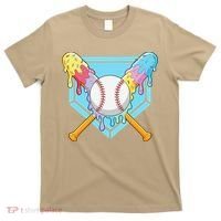 Cool Sport Baseball Home Plate Drip With Sprinkles Drip T-Shirt thumb 0