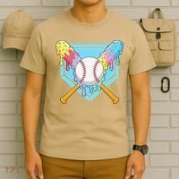 Cool Sport Baseball Home Plate Drip With Sprinkles Drip T-Shirt thumb 6