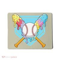 Cool Sport Baseball Home Plate Drip With Sprinkles Drip Mousepad thumb 0
