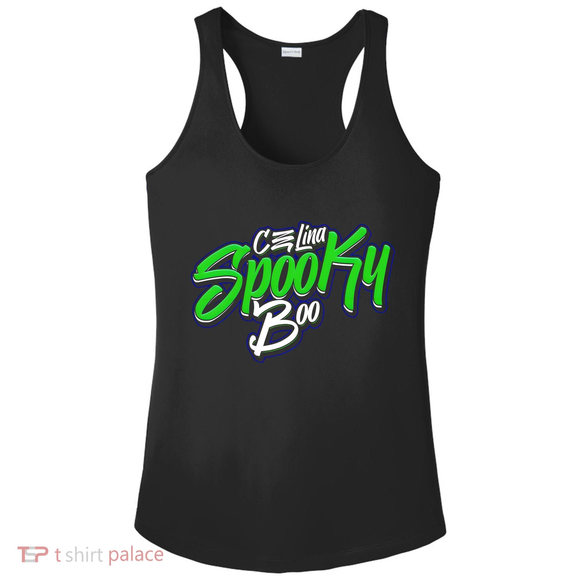 Celina Spooky Boo Ladies PosiCharge Competitor Racerback Tank