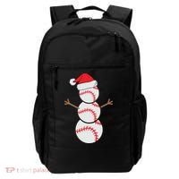 Christmas Snowman Baseball Santa Hat Xmas Backpack thumb 0
