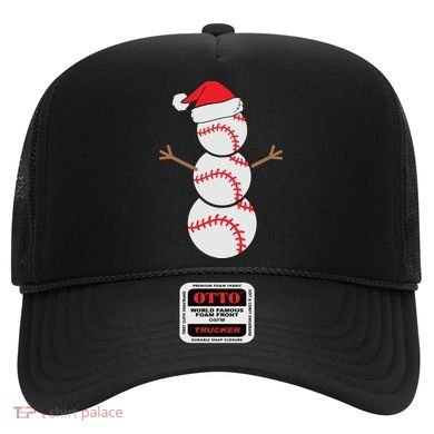 Christmas Snowman Baseball Santa Hat Xmas Hat